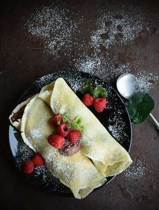 Rasberrry crepe công thức 1