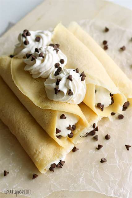 Bánh crepe cannoli