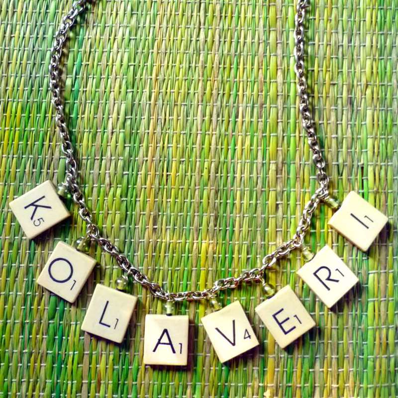 Vòng cổ Scrabble DIY