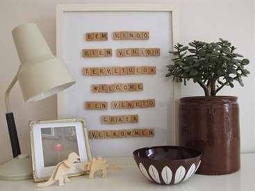 Diy Scrabble Art