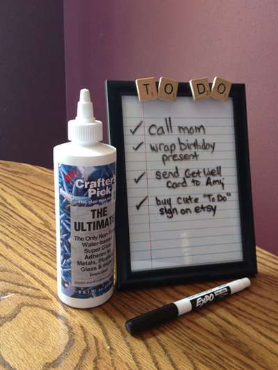 DIY Scrabble Dry Erase Board