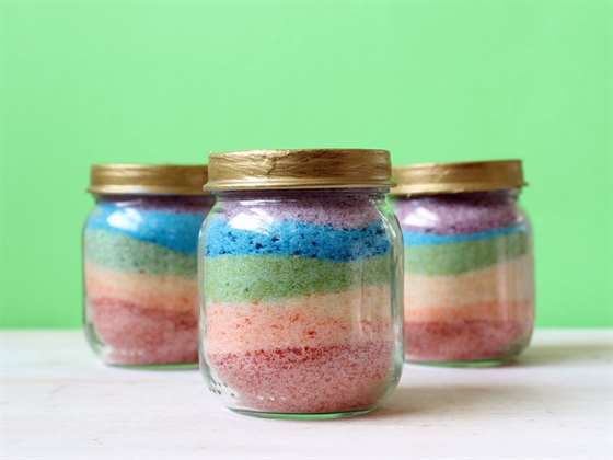 DIY Food Jar Sand Art