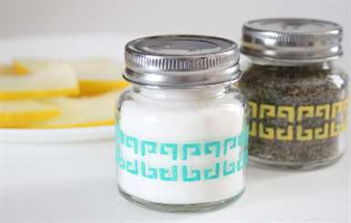 DIY Salt and Pepper Shaker aby Jar