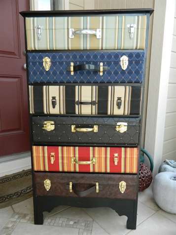 DIY Vintage Suitcase Dresser