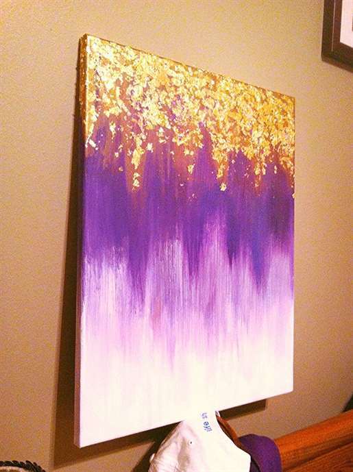 Ombre Glitter Wall Art