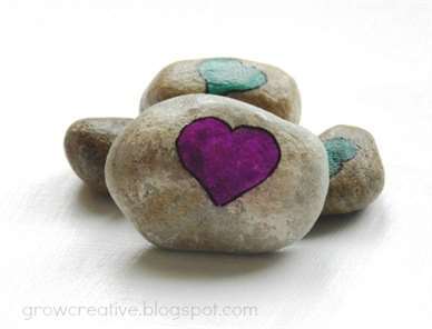 Love Rocks - Đồ thủ công cho ngày lễ tình nhân dành cho trẻ em