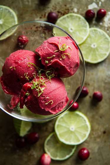 Cosmpolitan sorbet