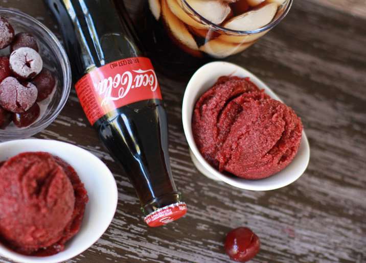 Công thức sorbet anh đào coca cola dễ dàng