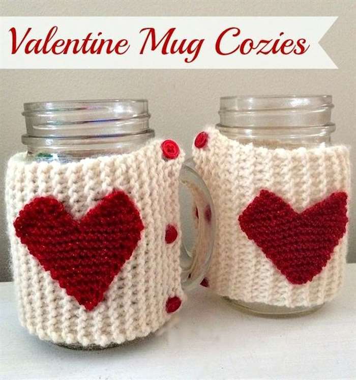 Valentine cốc cozies hàng thủ công ngày lễ tình nhân cho người lớn