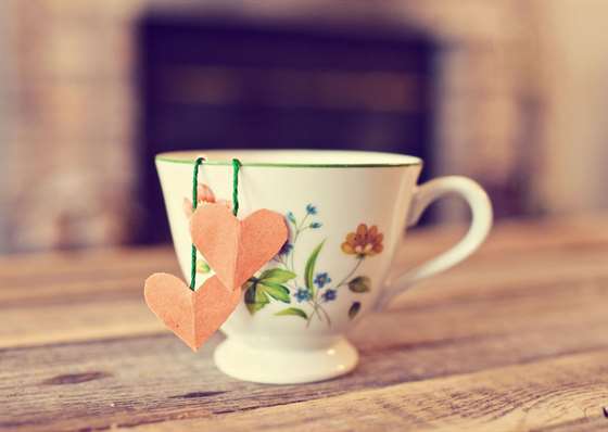 Túi trà trái tim - Đồ thủ công ngày lễ tình nhân