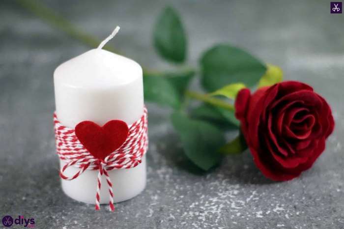 Đồ thủ công Valentine cho trẻ mới biết đi thợ nề lọ đựng nến