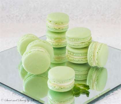 Mint Pháp macarons