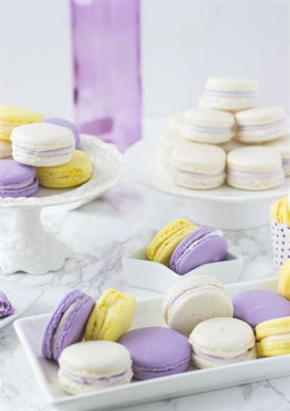 Bánh macarons Lavendar