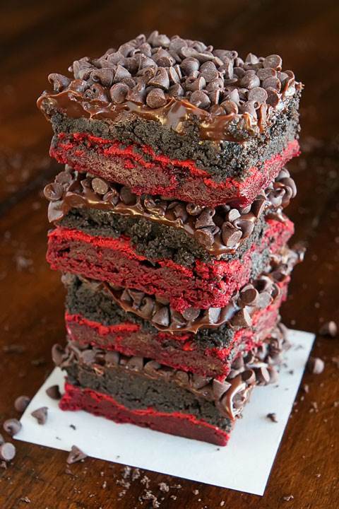 Red Velvet Oreo Truffle Brownies - Bánh ngày lễ tình nhân