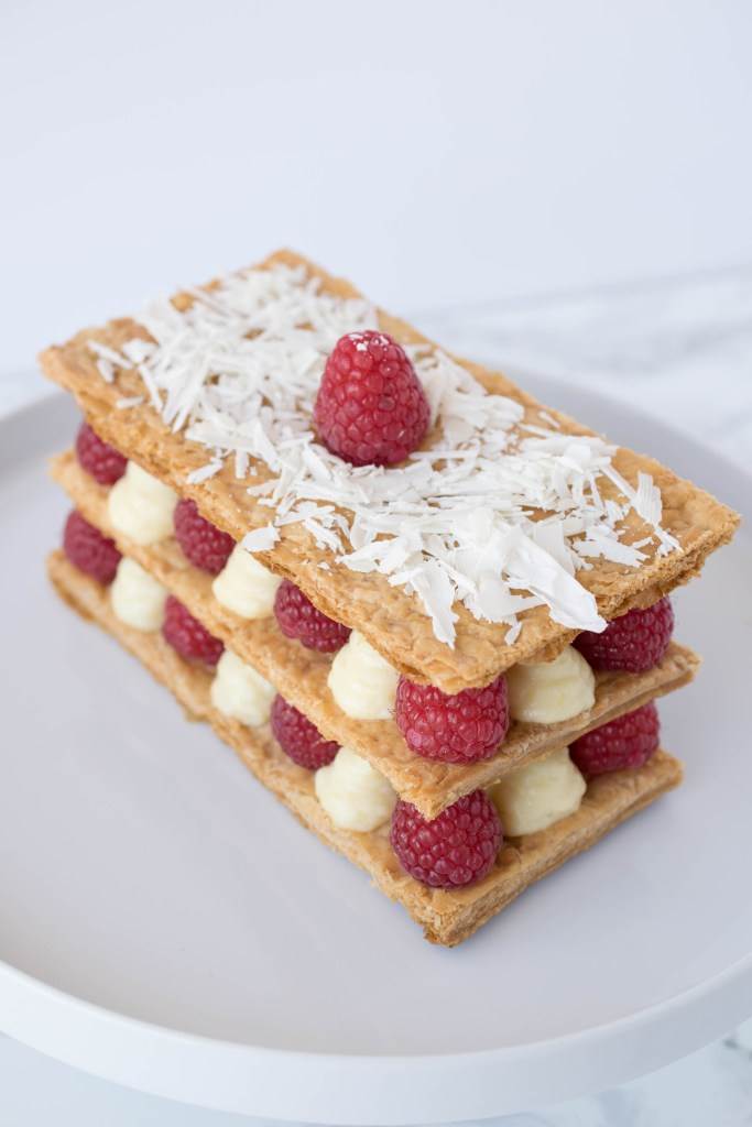 Raspberry Napoleon - Ý tưởng bánh Valentine