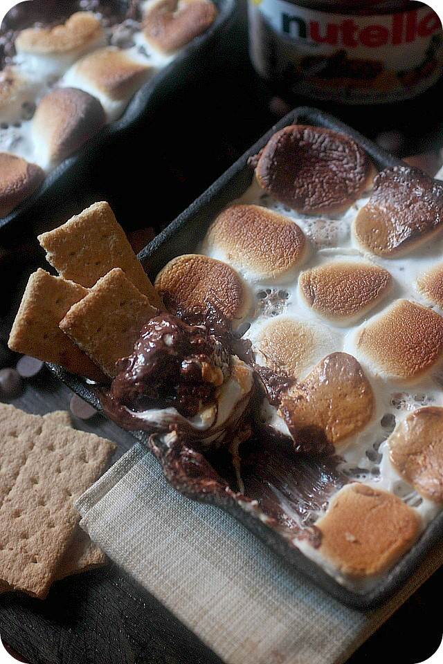 S'mores nhúng với nutella