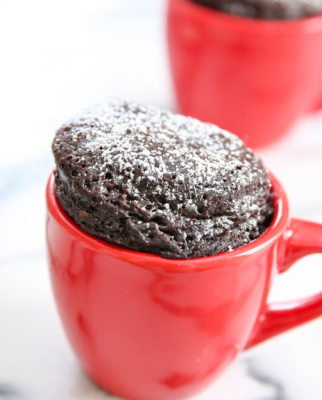 3 thành phần nutella mug cake không bột