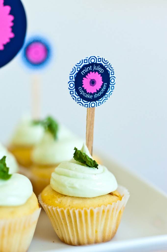 Bánh cupcake bạc hà julep