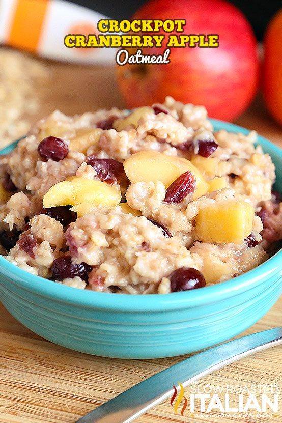 Cranberry Apple Oatmeal Crockpot