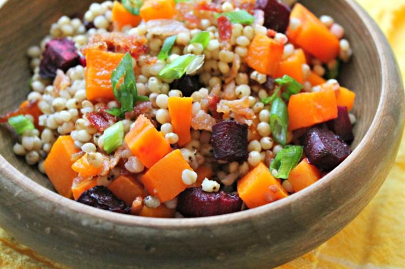 Bacon Beet Butternut Squash Winter Salad Recipe