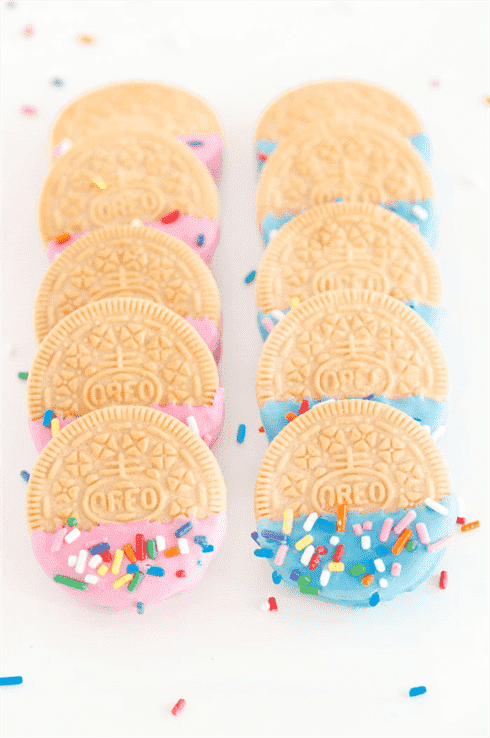 Confetti giới tính tiết lộ oreos diy