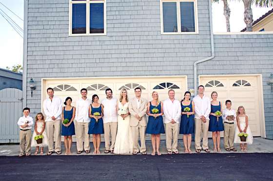 Cape Cod Style Lime Green and Blue Nautical Wedding