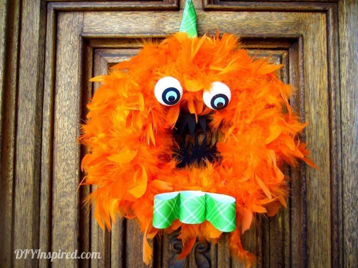 Halloween Monster Wreath