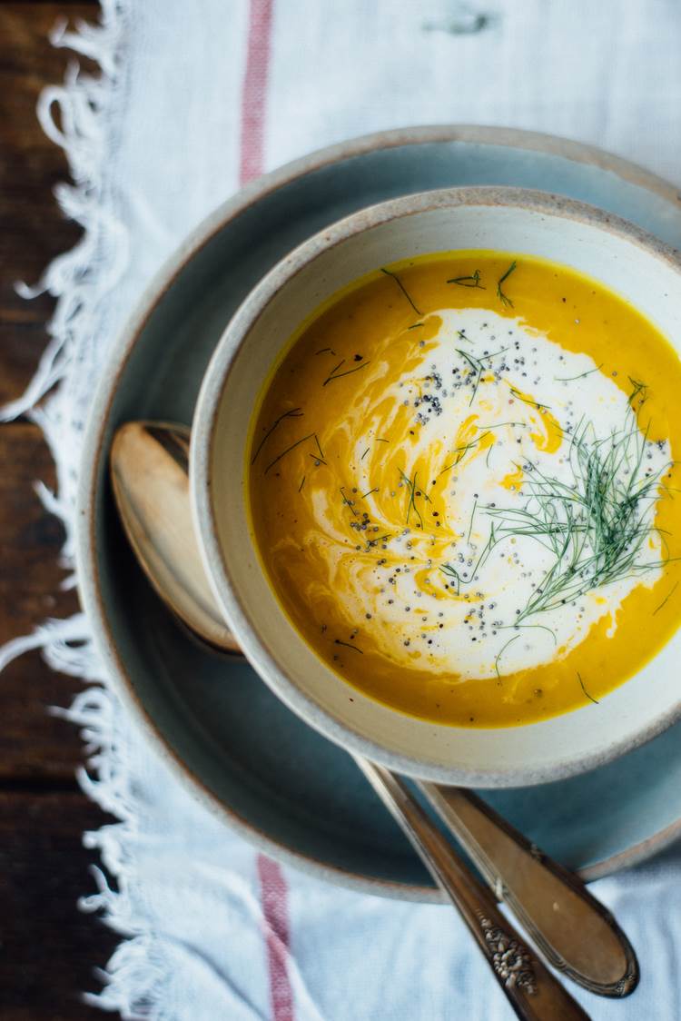 kabocha squash fennel and ginger soup with spicy coconut cream.jpg