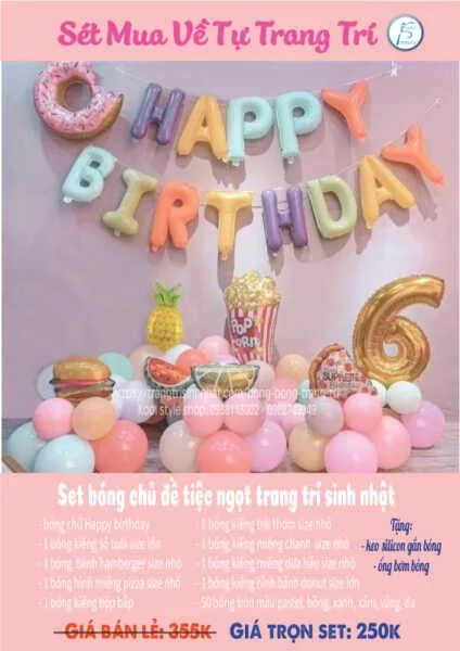 set bong chu de tiec ngot trang tri sinh nhat set bong chu de tiec ngot trang tri sinh nhat