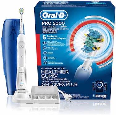 Bàn chải đánh răng điện có thể sạc lại năng lượng Oral b pro 5000 Smartseries có kết nối bluetooth