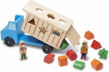 Đồ chơi xe tải bằng gỗ phân loại hình dạng Melissa & doug