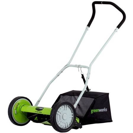 Máy cắt cỏ cuộn Greenworks 16 inch với bộ bắt cỏ