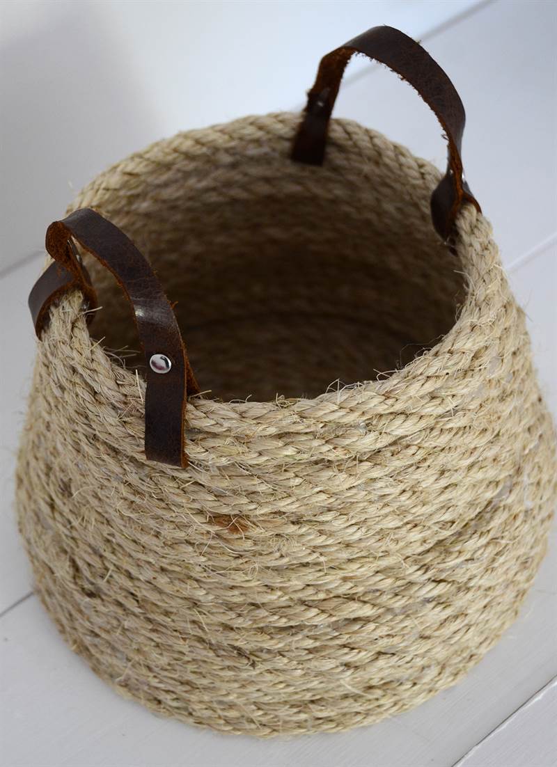 Rope Basket DIY 9