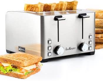 Máy nướng bánh mì điều khiển độc lập 4 lát Laukingdom