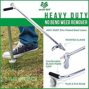 Stand up weeder and root removal tool