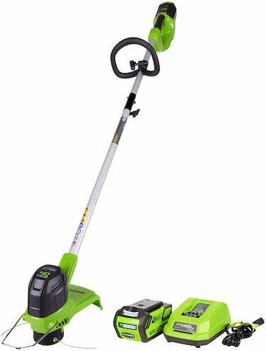 Máy cắt tỉa dây không dây Greenworks 12 inch 40v, kèm theo pin 2 0 ah 2101602