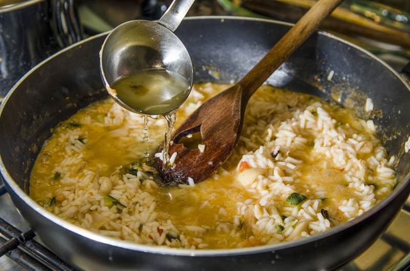 Risotto hải sản dấm gạo
