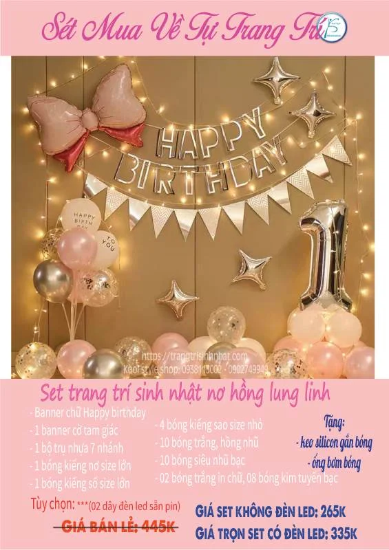 set trang tri sinh nhat no hong lung linh set trang tri sinh nhat no hong lung linh