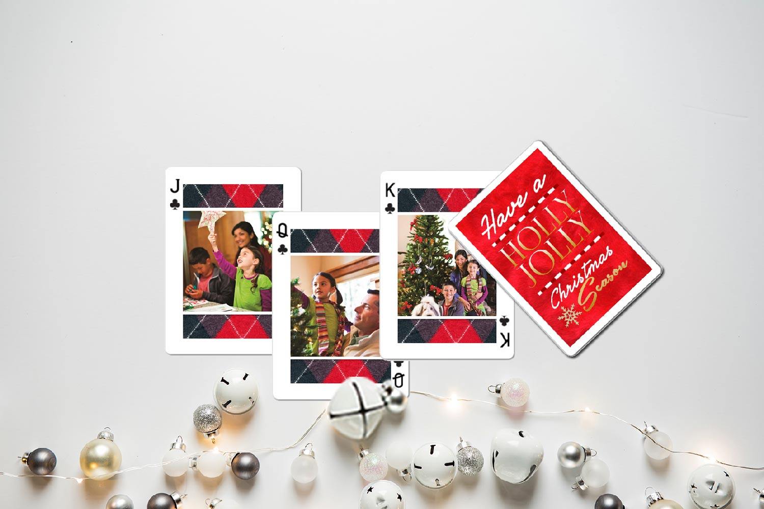 Thẻ chơi ảnh Giáng sinh gia đình được cá nhân hóa