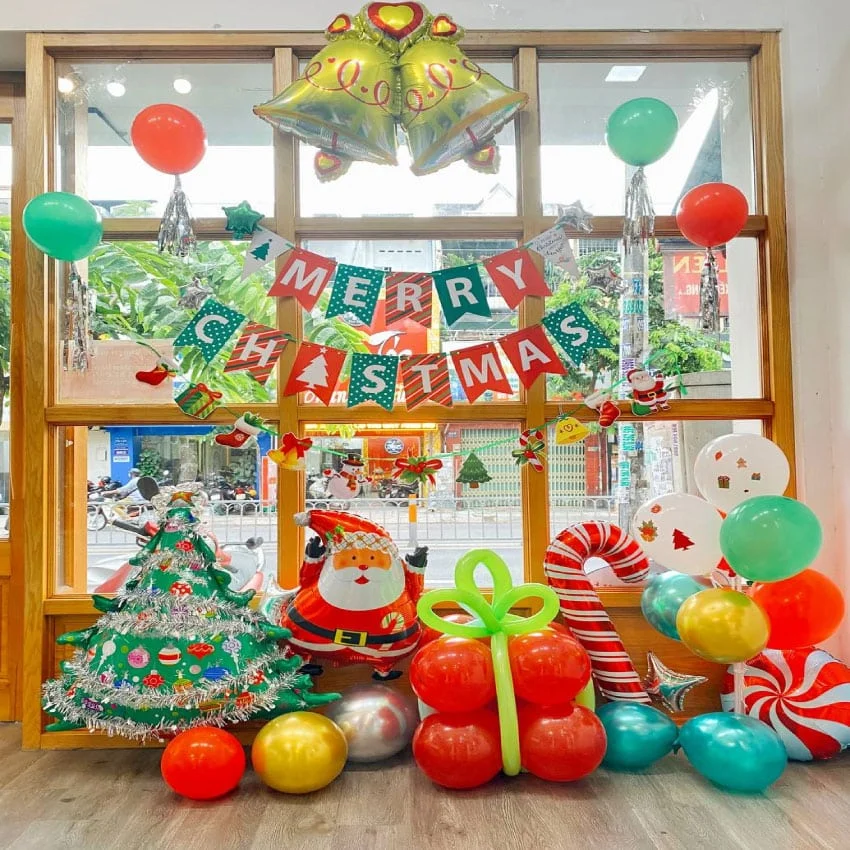 Set Bóng Trang Trí Noel Chuông Vàng Set Bong Trang Tri Noel Chuong Vang