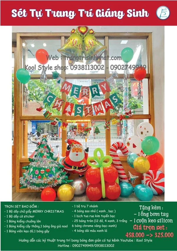 set bong tu trang tri noel set bong tu trang tri noel