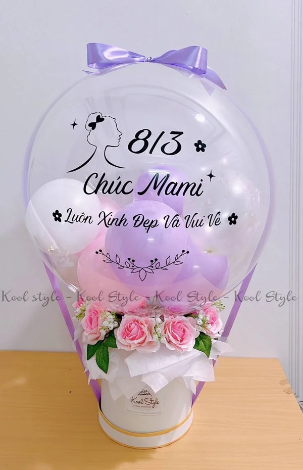 hop qua bong bong hoa sap ngay 8 3 tang me hop qua bong bong hoa sap ngay 8 3 tang me