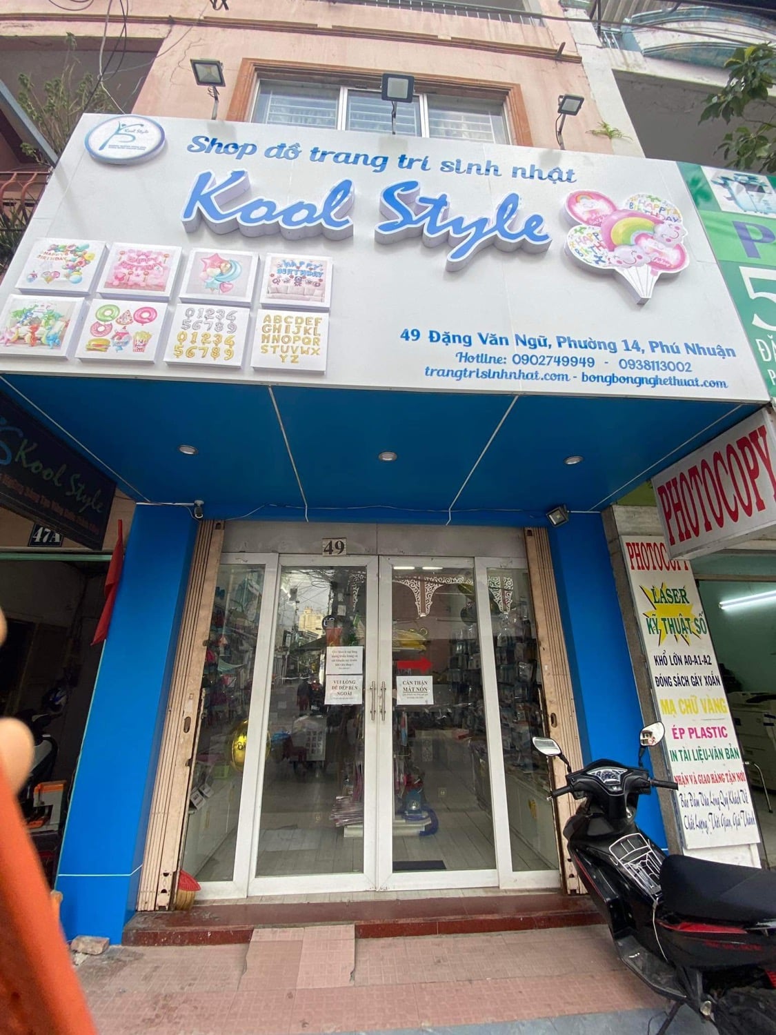 shop bong bong sinh nhat kool style quan phu nhuan