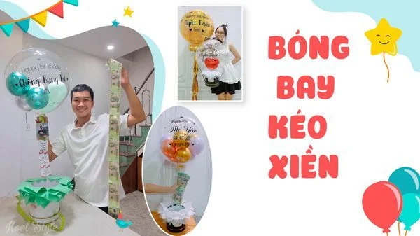 bong bay keo tien banner trang chu