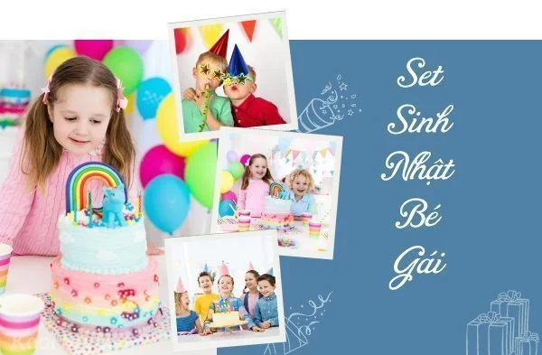 set trang tri sinh nhat be gai banner website