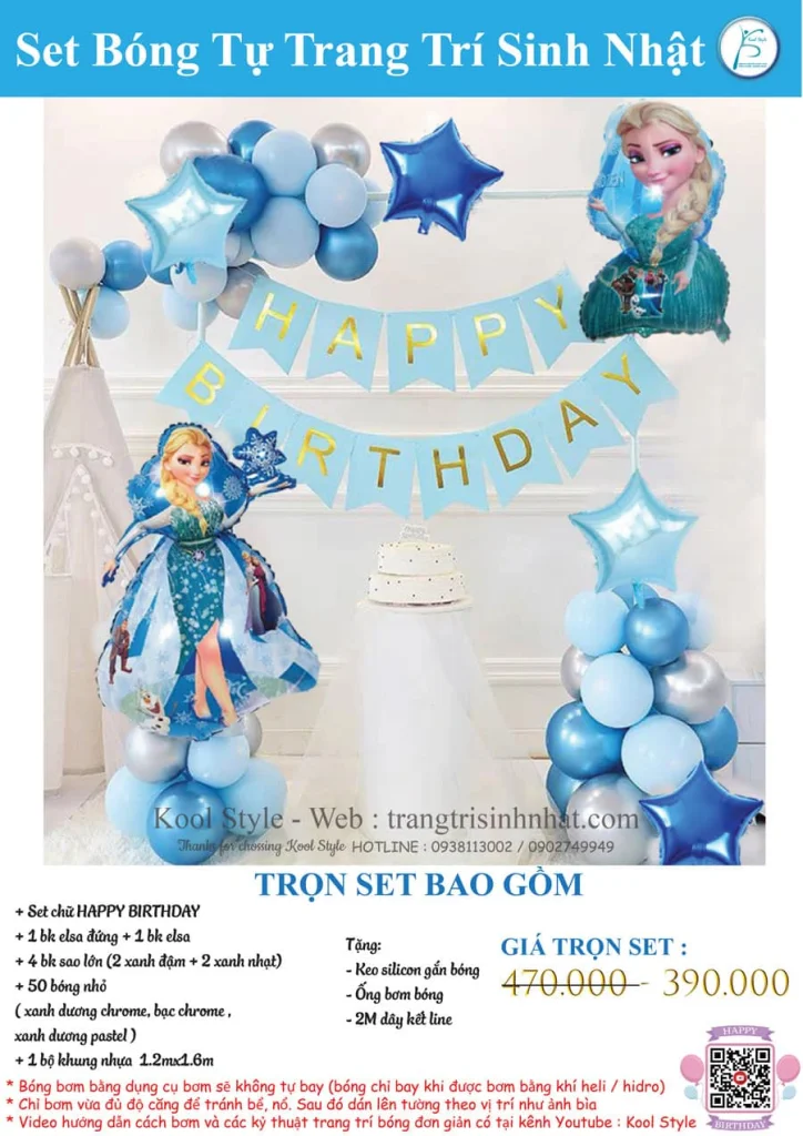 set bong tu trang tri chu de cong chua elsa kem khung nhua set bong tu trang tri chu de cong chua elsa kem khung nhua