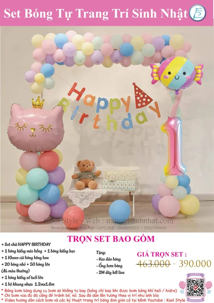 set bong tu trang tri sinh nhat be gai tuoi meo xinh dep set bong tu trang tri sinh nhat be gai tuoi meo xinh dep