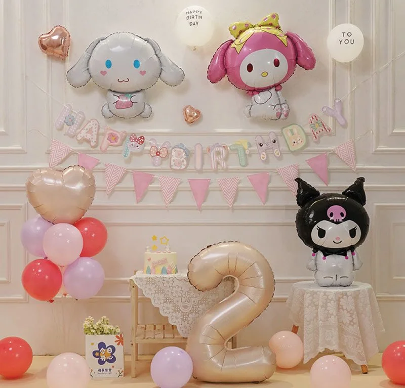 bong trang tri sinh nhat kuromi mymelody cinnamonrol bong trang tri sinh nhat kuromi mymelody cinnamonrol