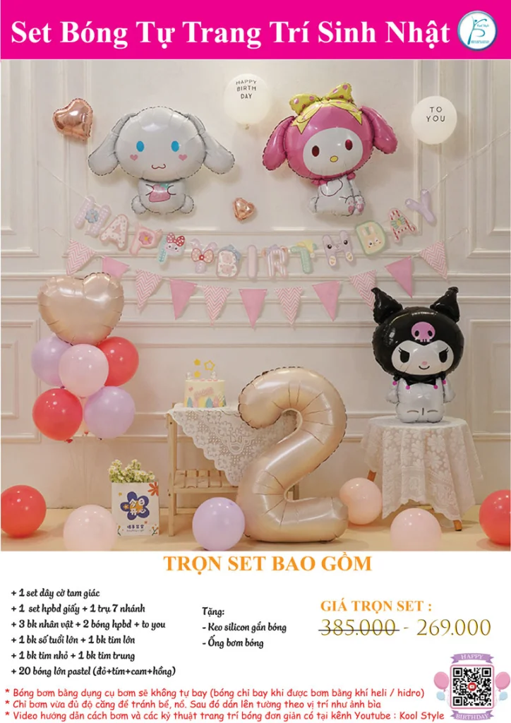 cach trang tri sinh nhat kuromi cach trang tri sinh nhat kuromi
