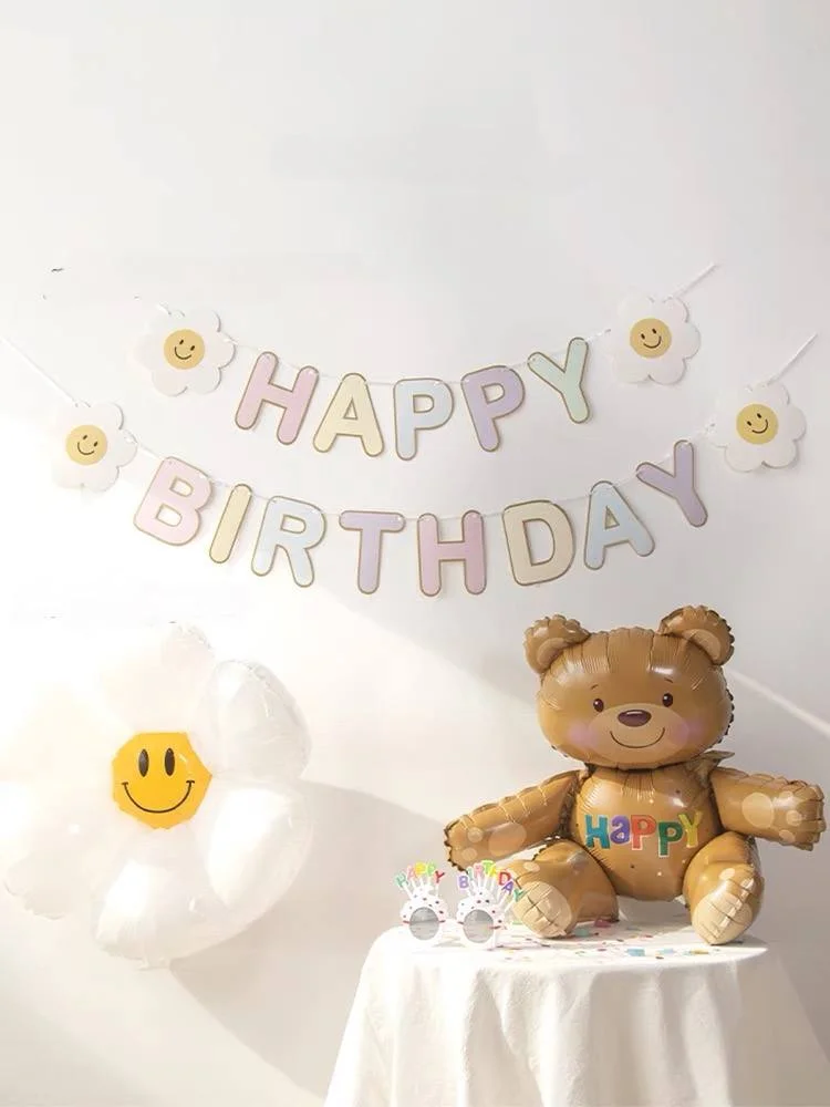 photo 3 2023 12 30 14 59 14 Bóng kiếng gấu nâu 3D, bóng gấu teddy đáng yêu có chân rời tự ngồi - Trang Trí Sinh Nhật Kool Style